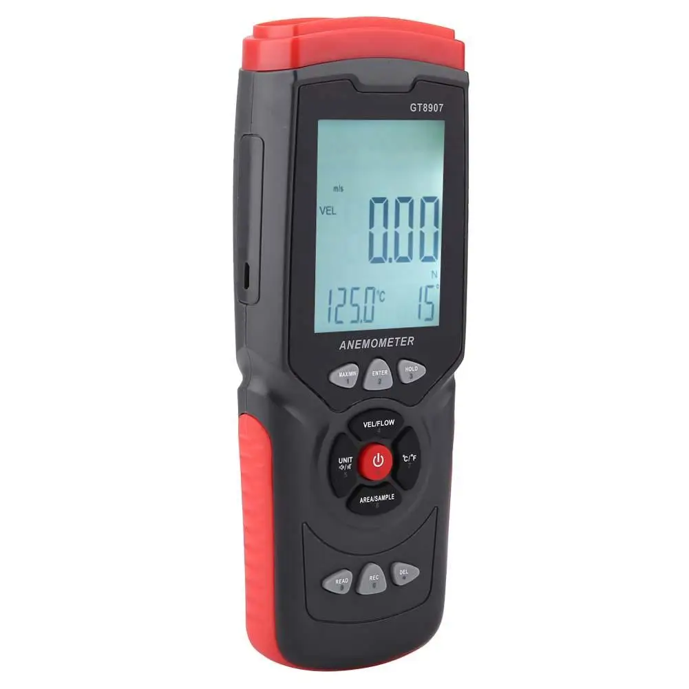 Мультифункциональный USB Анемометр GT8907 измеритель скорости ветра и