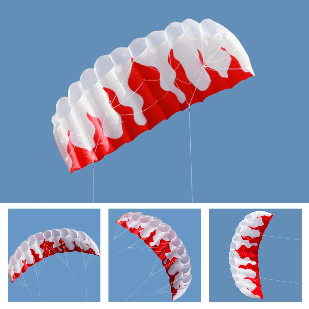 Спорт на открытом воздухе 2 м мощность мягкий кайт двойной линии трюк воздушный змей-параплан с ручкой 30 линии для активного отдыха пляж Луг весело