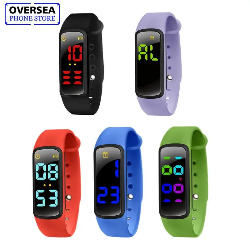 U6-C 3-color LED Display Music Smart Reminder Fashion Wrist Band Waterproof Smart Bracelet For Children Smart Watch