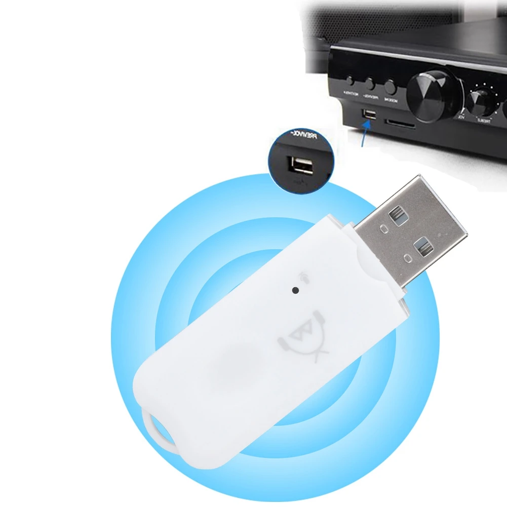 Мини, включающим в себя гарнитуру блютус и флеш-накопитель USB 2,1 приемник аудио A2DP музыка Беспроводной адаптер для автомобиля AUX для мобильного телефона