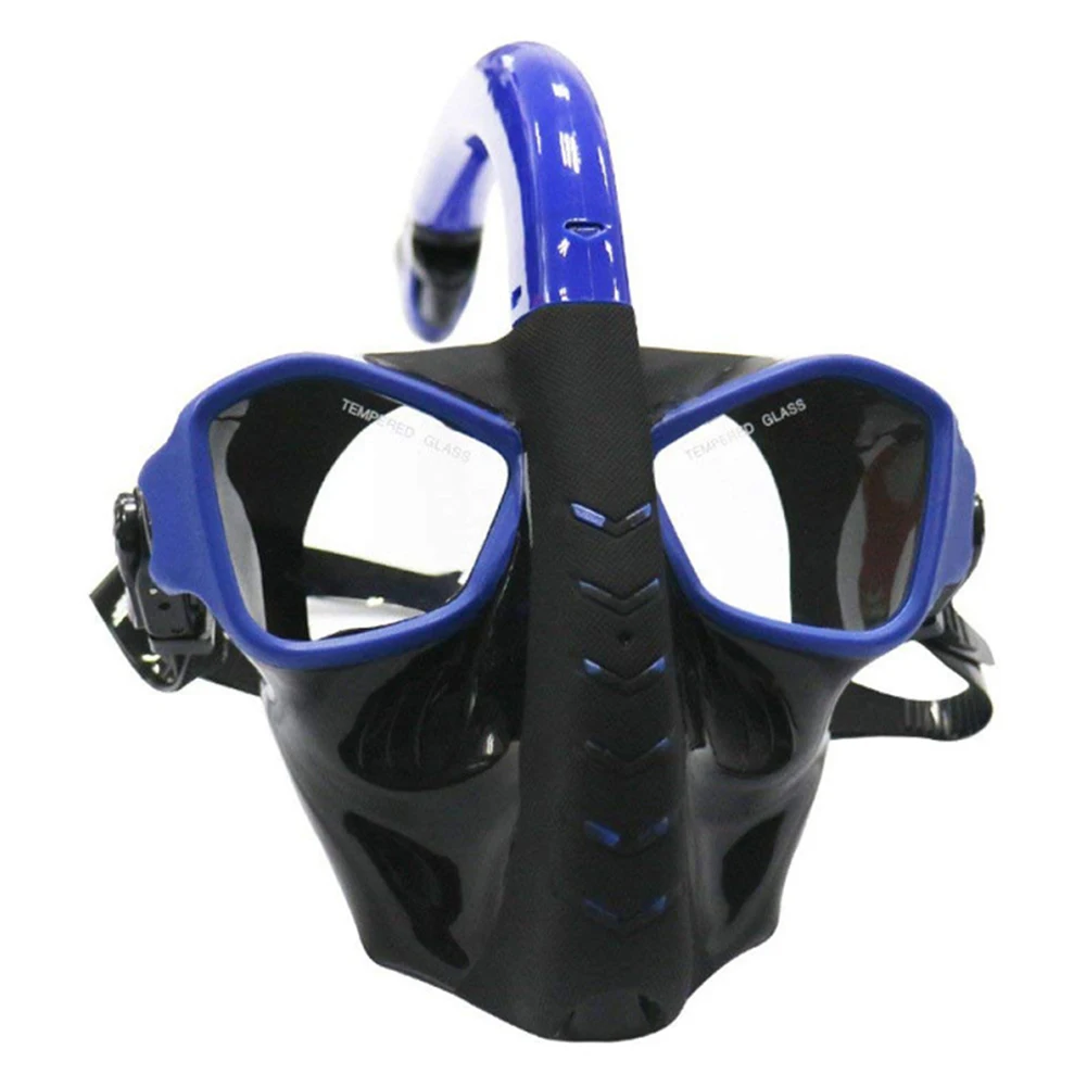

Easy Breathing Diving Mask Anti Leak Snorkeling Dry Silicone Safe Underwater Full Face Swimming Equipment Anti-fog Adjustable