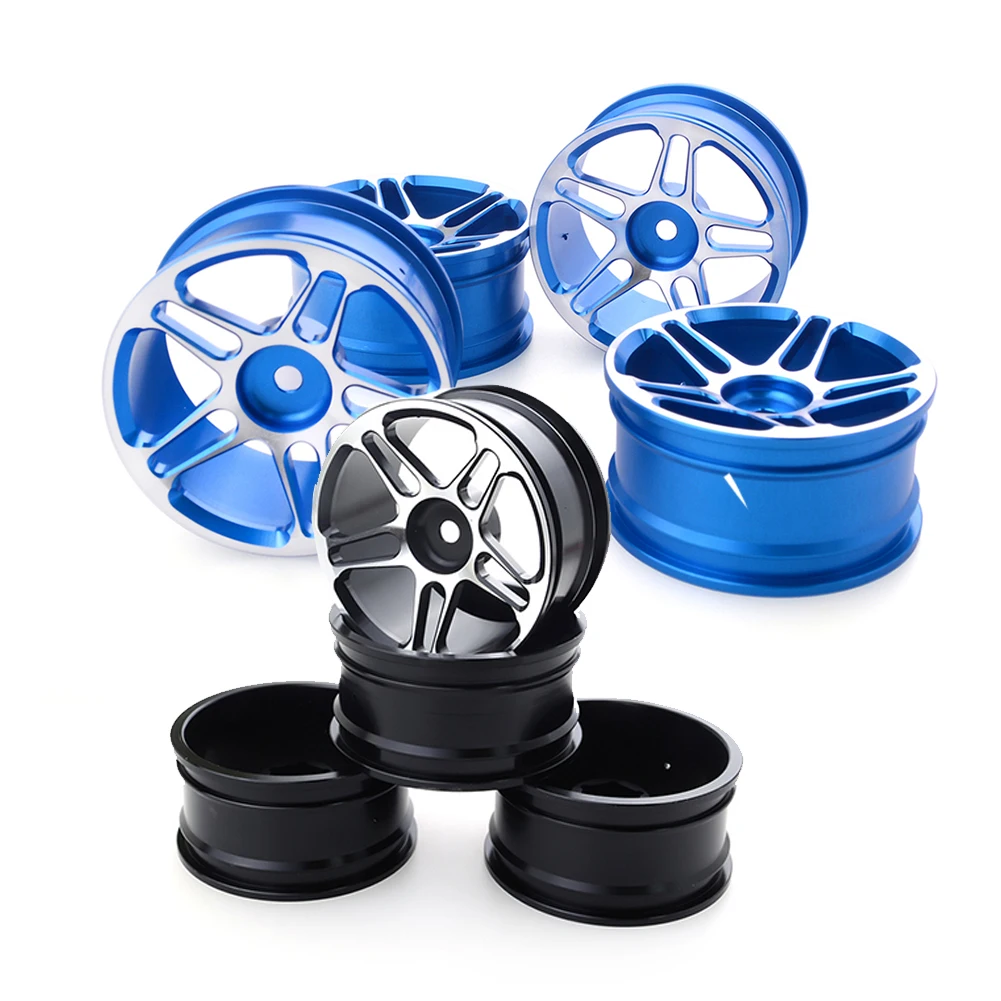 

4 Pcs For 1:10 Hub Model Upgrade Parts Racing Car Rims Aluminum Alloy On-Road Accessories RC Drift Wheel
