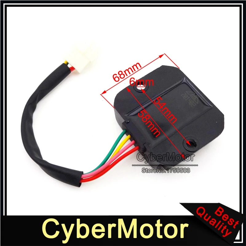4 Wire Voitage Regular Rectifer For GY6 Scooter Honda Moped Scooter Motorcycle
