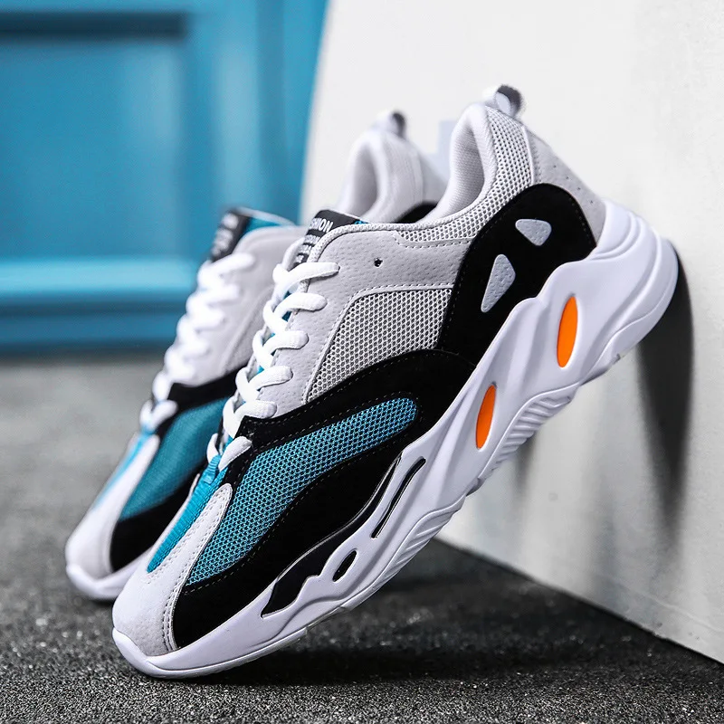 

IMAXANNA New 2019 Summer Couple Running Shoes Fashion Breathable Mesh Female Athletic Air Thick Bottom Women's Outdoor Sneakers