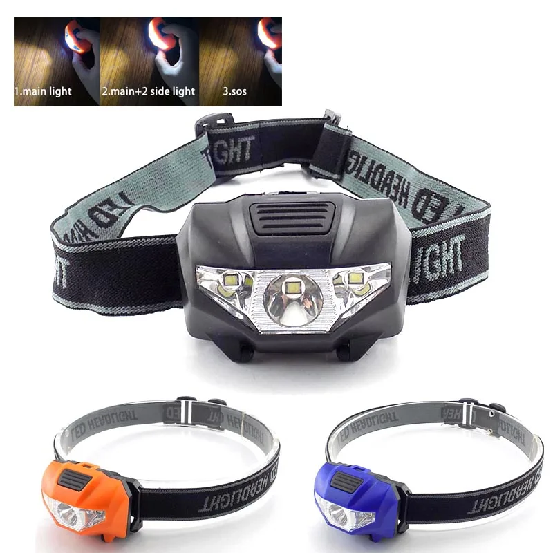 

High power Mini LED headlamp AAA battery hoofdlamp lantern flashlight headlight head light torch lamp torches lampe for camping