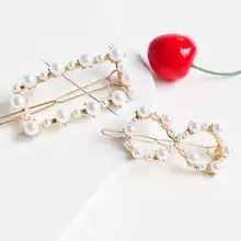 Для женщин мода искусственный жемчуг бант для волос, квадратный обруч, клип голову Свадебные/вечерние элегантные заколка для волос головной убор женский