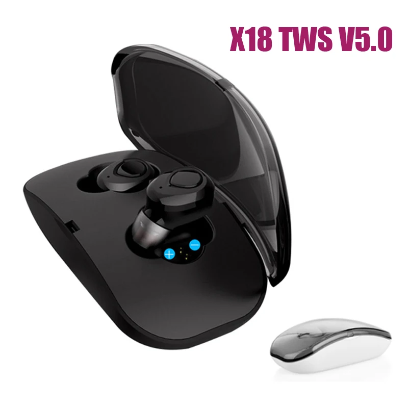 TWS X18 беспроводные наушники Bluetooth Handsfree Наушники гарнитура спортивные для Iphone | Наушники и гарнитуры -32997374981