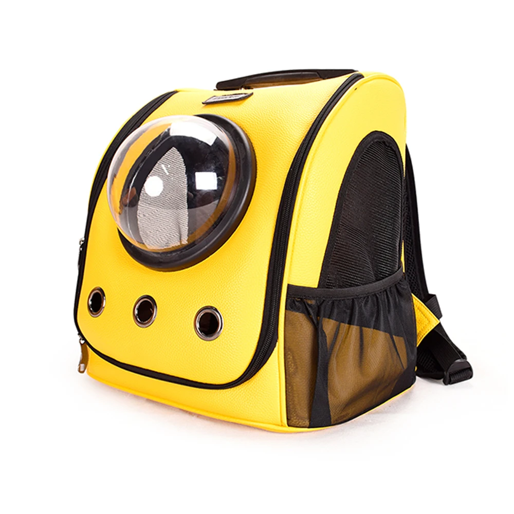

Pet Dog Carrier Space Capsule Backpack Mesh Breathable double Shoulder Handle Bags with with Transparent Window for Dog Cats