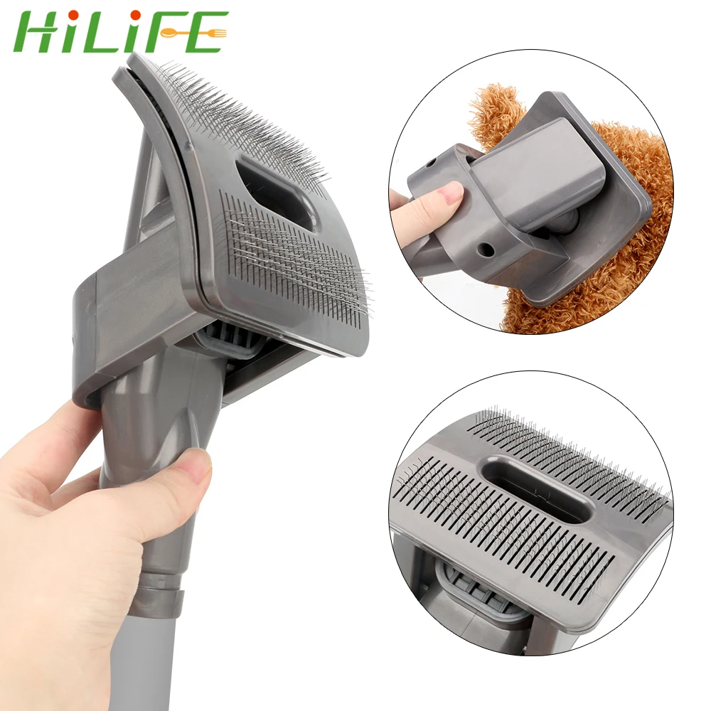 

HILIFE Pet Products Clean Pets Hair Brush Dog Cat Combs Pet Fur Hair Vacuum Groomer for Dyson Vacuum Cleaner Grooming Tools