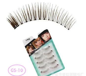 

100set 5Pair/set Handmade False Eyelashes Popular Messy Natural Paragraph Eye Lashes Make Up Beauty tools fashion