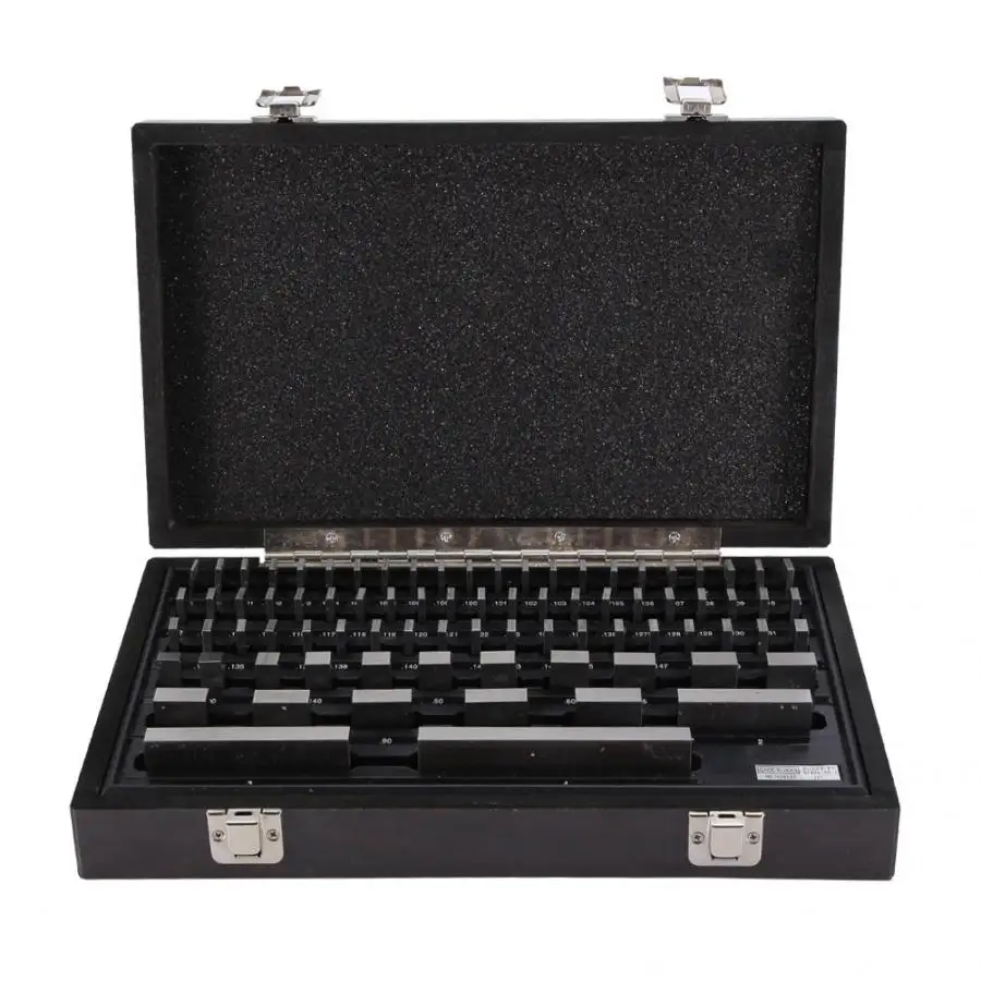 

81PCS Testing Gage Block Gage Block Set Steel Gauge Blocks Measuring Tool Angle Ruler Esquadro