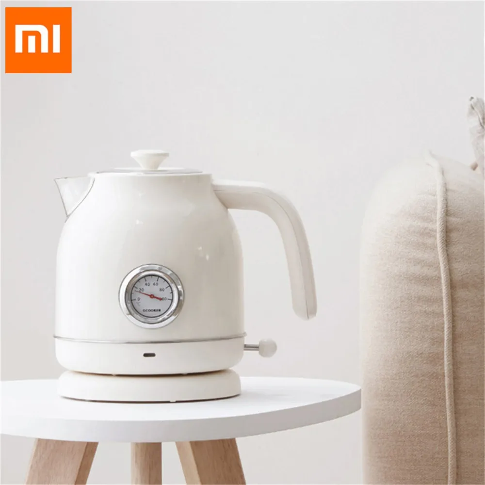 XIAOMI OCOOKER CS-SH01 1800 л/Вт ретро Электрический чайник из нержавеющей стали с часами
