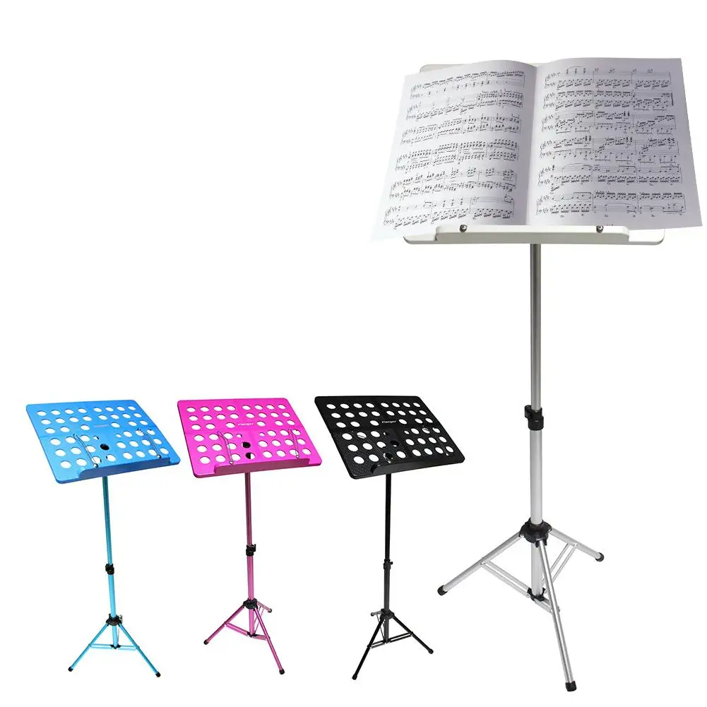 

Flanger Aluminum Alloy Foldable Sheet Music Tripod Stand Holder Adjustable Metal Rack for Violin Piano Guitar Performance FL-05R