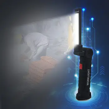 

COB Handheld Movable Work Lights USB Charging Multi-functional And Folding Emergency Lights Portable LED Rechargeable Work Light