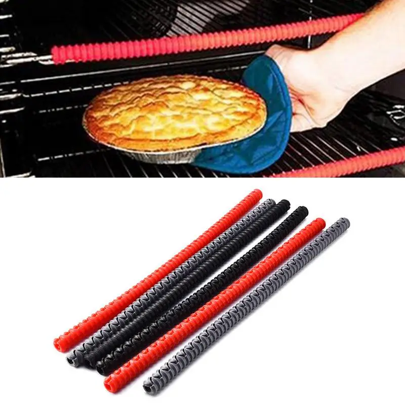 

High Temperature Protection Oven Shelf Edge Guards Rack Shield Burn Protector Rack Cover 357mm Random Color Dropshipping