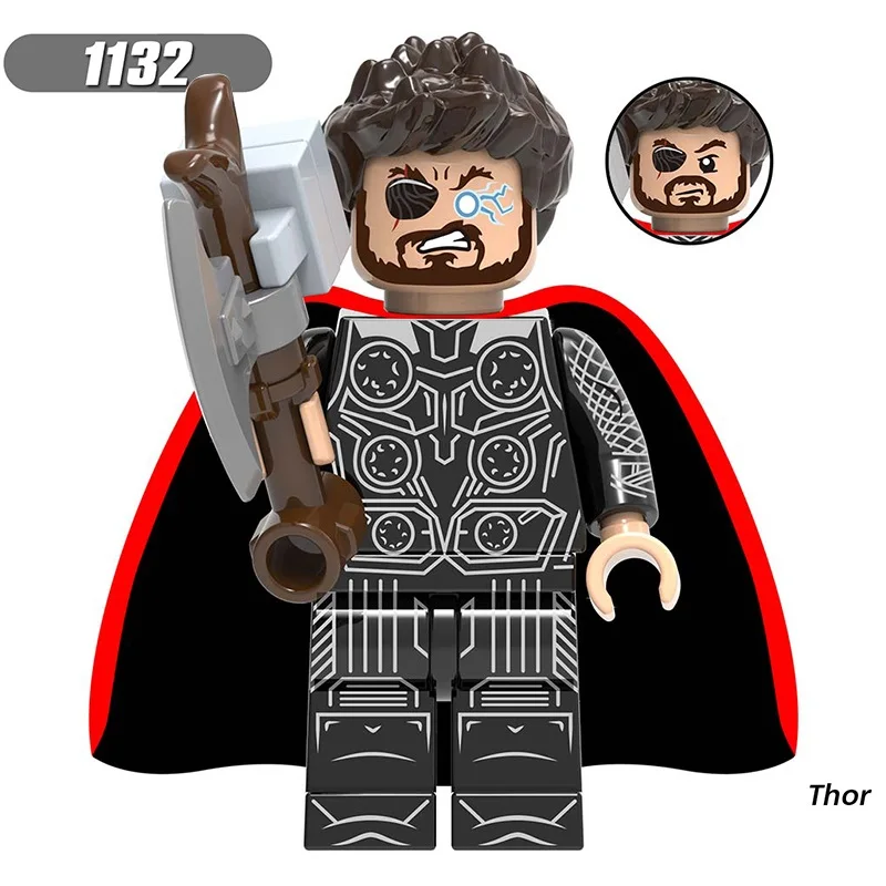 Строительные блоки Legoed супергерои капитан Марвел перец Tony Stark железный человек