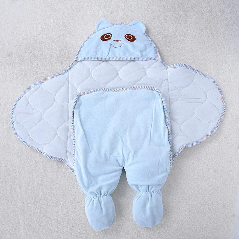 spesifikasi Baru Lahir Perjalanan Membedung Wrap Terpisah Kaki Selimut untuk 0 12 Bulan, Kuning