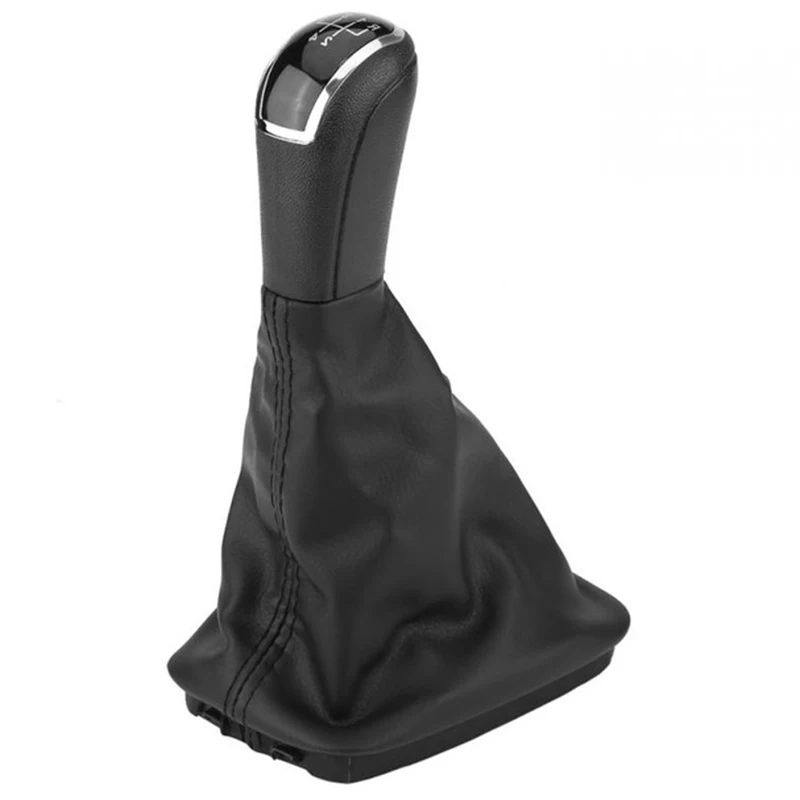 

5 Speed Gear Stick Shift Knob Lever Gaiter Boot Cover Pu Leather For Skoda Fabia Mk1 6Y0711113H