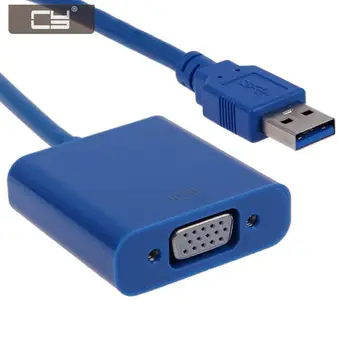 

10pcs/lot USB 3.0 to VGA External Video Graphic Card Display Cable Adapter for Win 7 8 XP