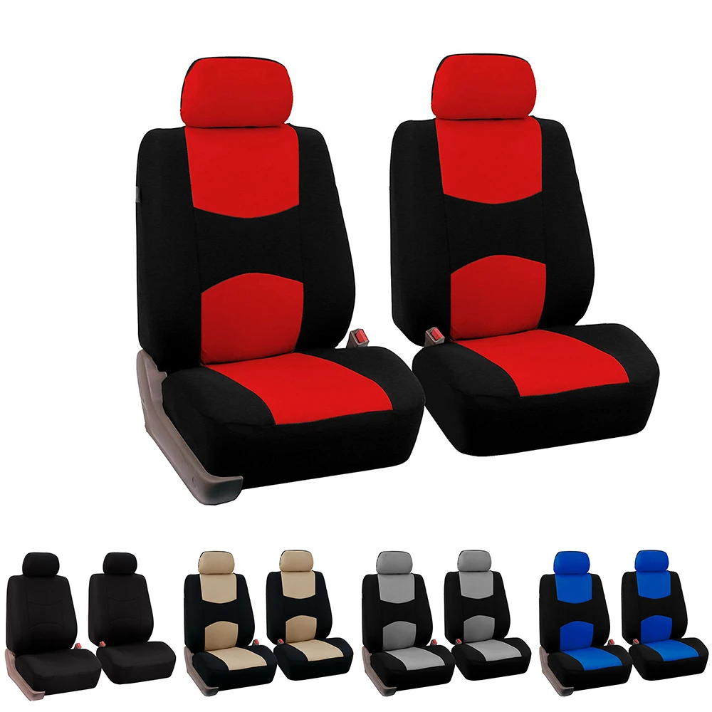

Universal 4pcs/set Front Car Seat Cover Universal Automobiles Seat Covers Protector High Quality