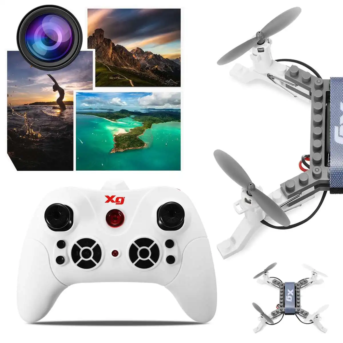 

DIY Building Kit 3D Flips XG171 RC Remote Controlled Drone Headless Mode Quadcopter Gift Solid Return Functions 0.3MP Camera