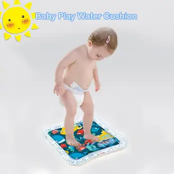 

Inflatable Baby Water Mat Infant Tummy Time Playmat Toddler Fun Activity Play Center for sensory stimulation, motor skills