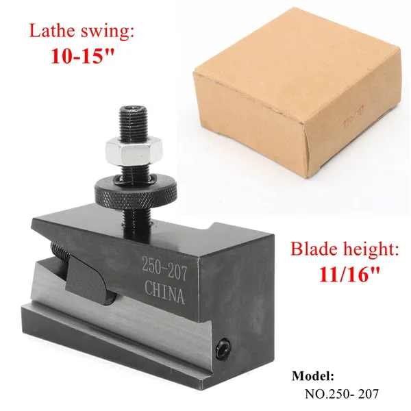 

250-207 Quick Change Tool Post and Tool Holder Turning and Facing Holder Lathe Tool Holder
