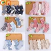 5 Pair/Lot Children Socks Cotton Boy Girl Baby Infant Cute Cartoon Soft Warm Stripe Fashion For Autumn Winter Kids Sport Socks 5