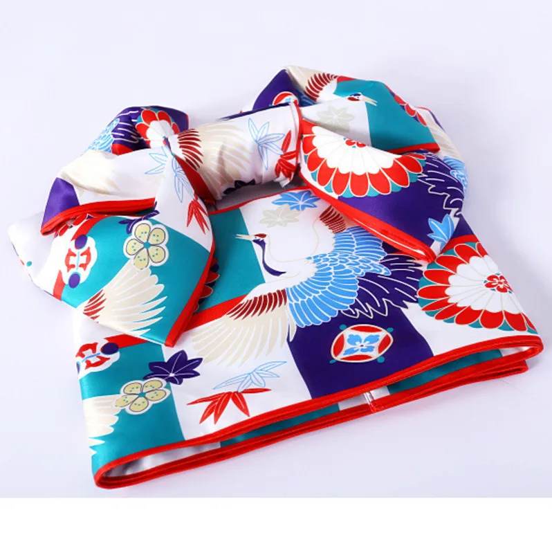 

Multi-patterns Kimono Belt Butterfly Festival Vintage Kimono Bathrobe Belts Cotton Robe Yukata Obi Adult Floral Bow Obi A9329