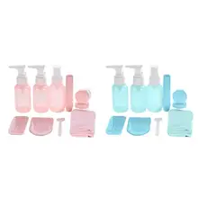 10 шт. бутылки для путешествий портативные многоразовые контейнеры для путешествий наборы туалетных принадлежностей для лосьона для шампуня