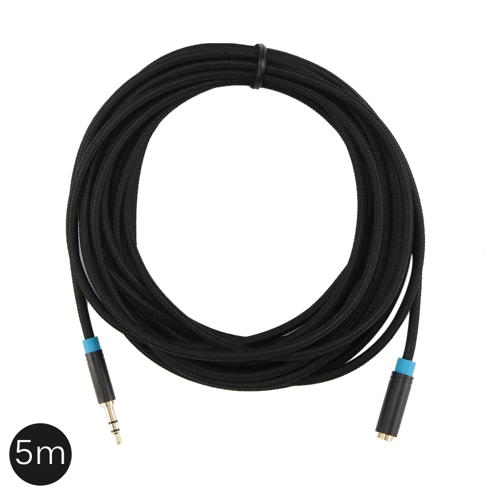 

3.5mm Jack Audio Aux Extension Cable Cord Male to Female Support Mic Durable Extender Wire