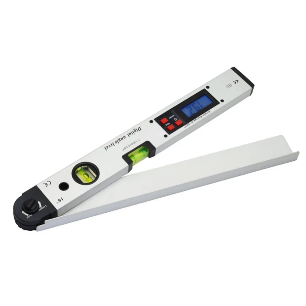 

0-225 Degree Digital Angle Finder Level Angle Meter With LCD Display 400mm 16" Electronic Inclinometer Protractor Goniometer