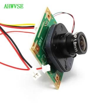 

AHWVSE Wide Angle view 1.8mm lens HD 1200TVL CCTV Camera module board with IR-CUT and BNC cable