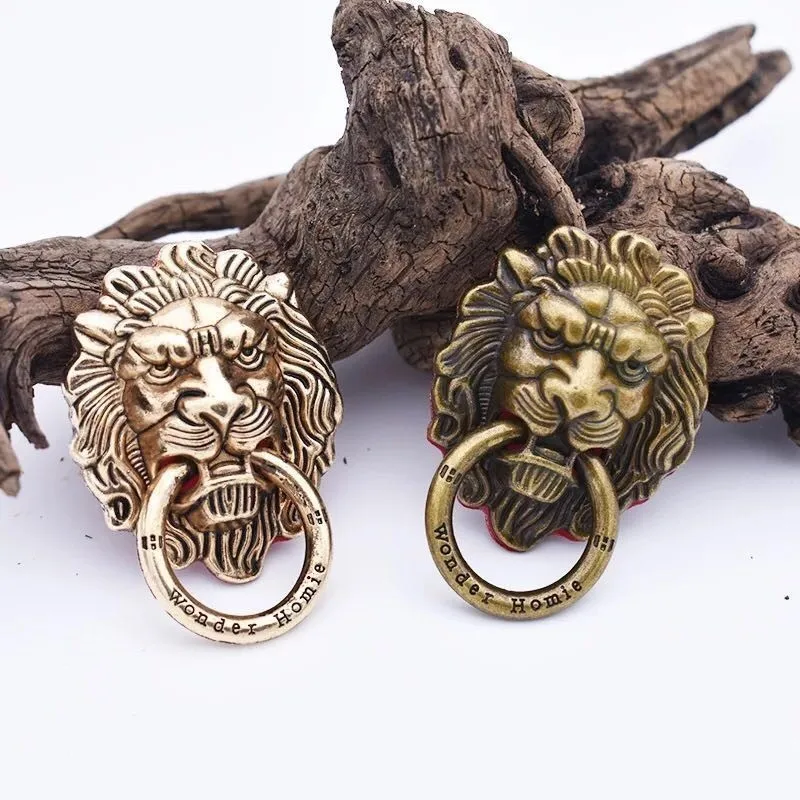 Vintage Lion Head Finger Ring Mobile Cell Phone Hand Stand Holder Rotatin Stand Holder Mount Bracket For Iphone Samsung Huawei