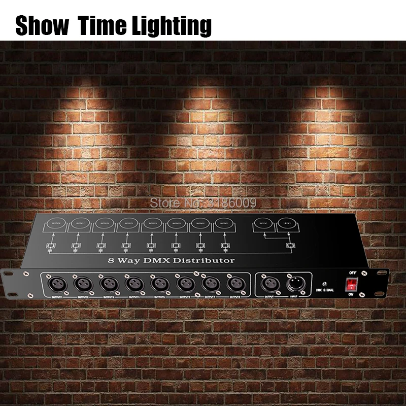 Dj сплиттер контроллера сценический светильник dmx 512 разделитель усилителя