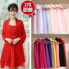 20 видов цветов! 200 см* 75 см женские свадебные Обертывания Куртка шифоновая Болеро для свадебвечерние на заказ цвет Avaliable