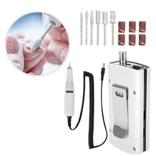 Перезаряжаемый Электрический пилка для ногтей Driller прибор для маникюра, педикюра инструмент для ухода за ногтями двойной амортизирующий разъем США