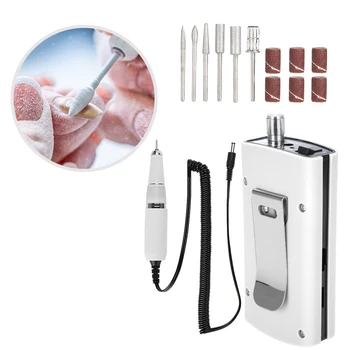 

Rechargeable Electric Nail File Driller Manicure Pedicure Machine Nail Care Tool Double shock absorbing US Plug