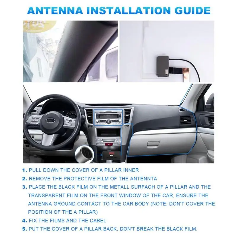 VODOOL 2019 Новый DAB003 цифровой дисплей Мини Автомобиль DAB gps приемник антенна для Android
