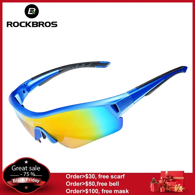 Best Offers ROCKBROS Polarized Cycling Eyewear Sports Sun Glasses UV 400 Men & Women Bicycle Bike Sunglasses Myopia Frame Ciclismo 3 Lenses