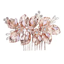 1 шт. аксессуары для волос расческа для волос невесты инкрустированная бисером вставка гребень свадебный головной убор расческа для волос для женщин Свадьба