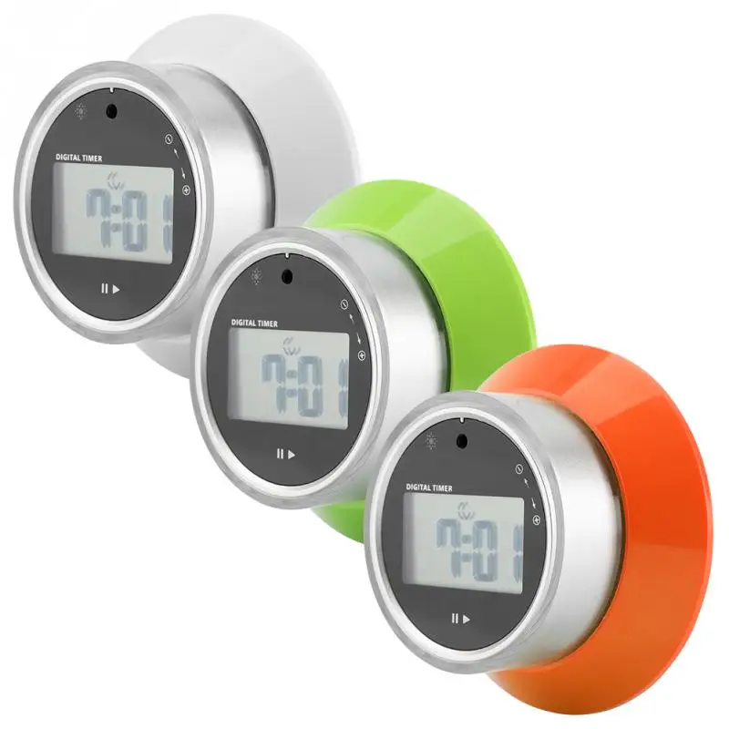 

Portable Round Cooking Timer Digital LCD Kitchen Timer Magnetic Count Down Clock Kitchen Gadget Cooking Tools