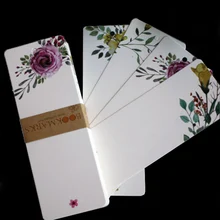 40 шт./компл. Красивая Цветочная открытка Papeleria открытка для чтения школьная креативная Милая Закладка