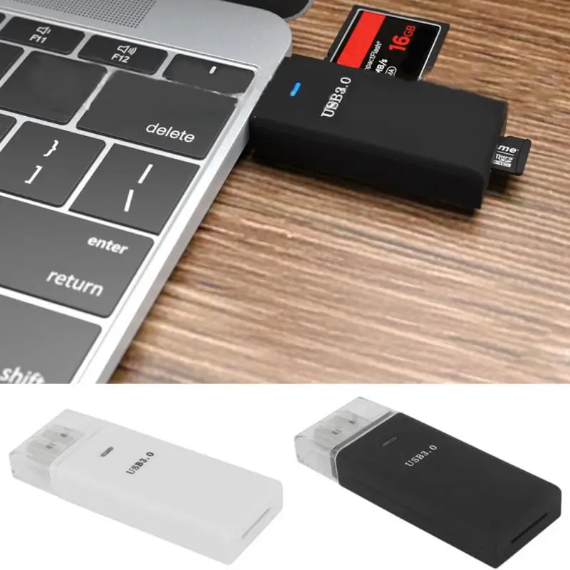 USB устройство для чтения карт памяти 2 в 1 3 0 Многофункциональный ABS MICRO