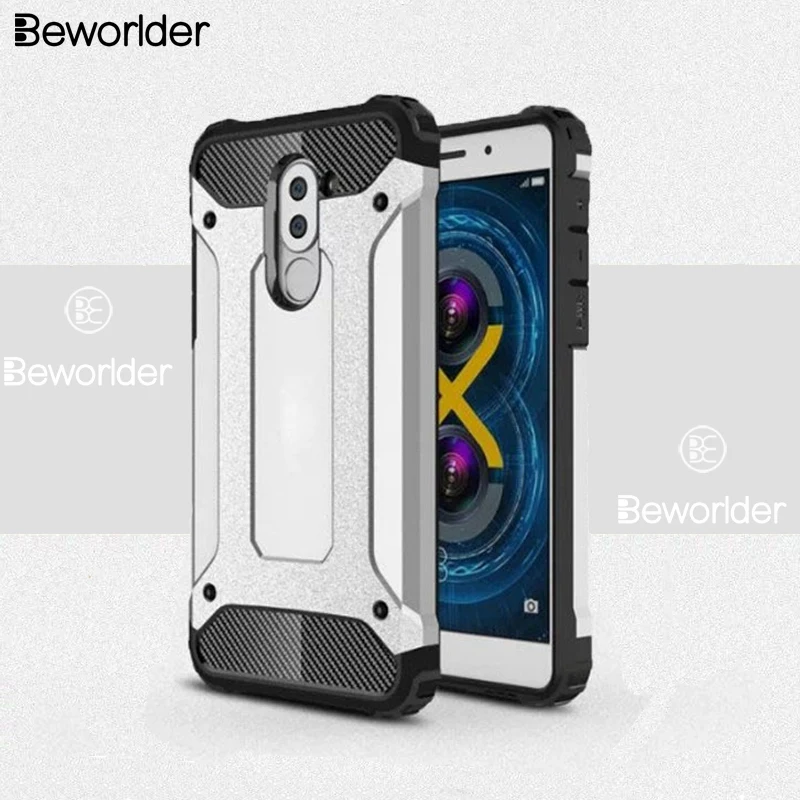 Beworlder For Huawei Honor 6X Case GR5 2017 Armor Heat Dissipation TPU And PC Phone ShockProof Cover Mate 9 Lite |