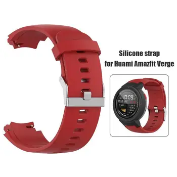 

Soft Silicone Smartwatch Sports Strap Adjustable Smart Watch Bracelet Wrist Band Wriststrap Replacement Strap For Amazfit Verge