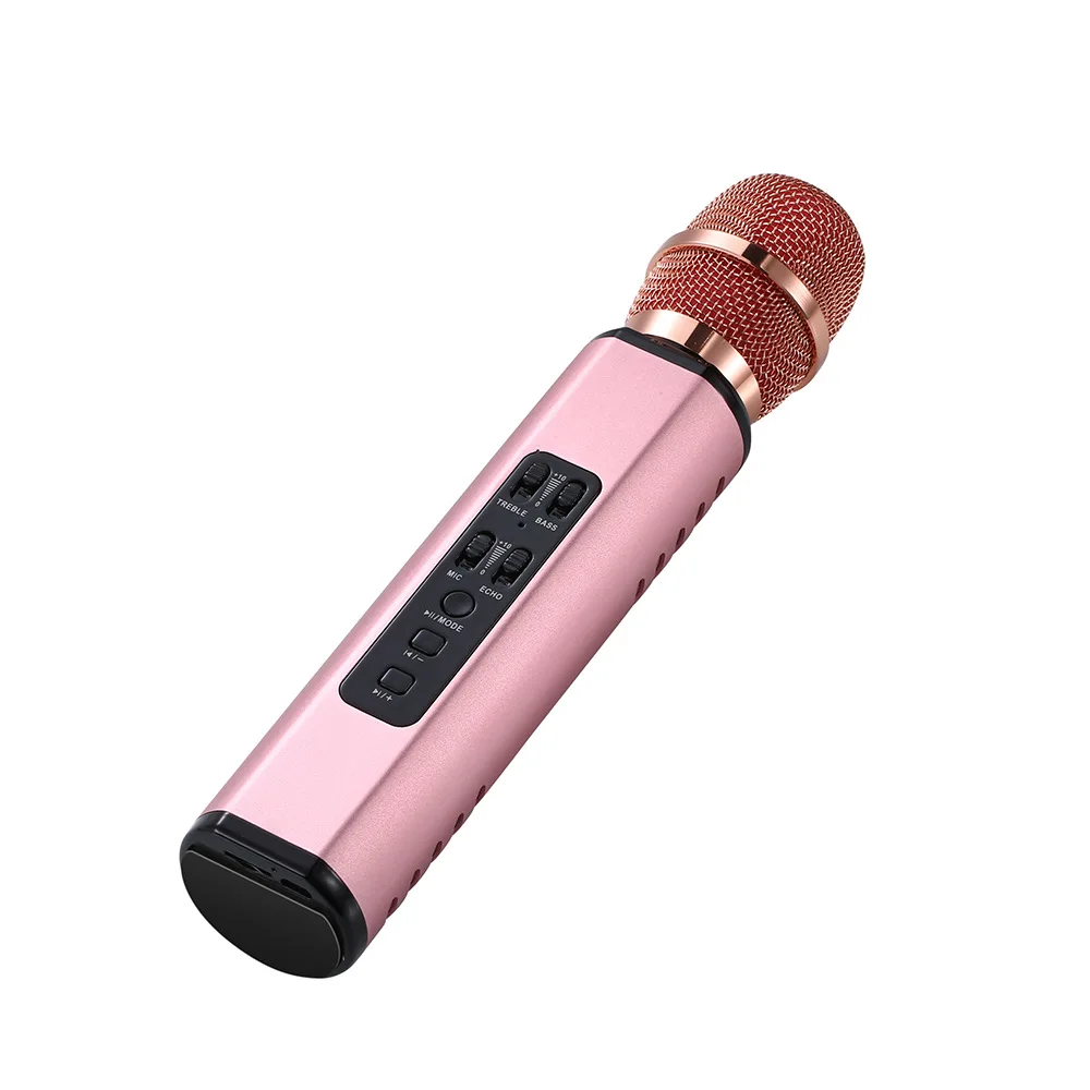 MEMTEQ 1 шт. Новый K6 беспроводной Bluetooth микрофон двойной динамик Портативный Умный