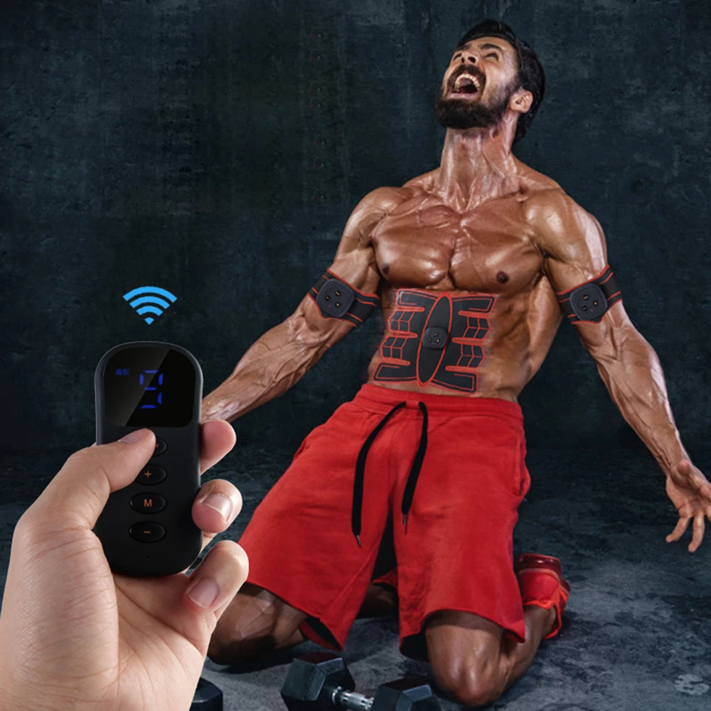 Pump Smart equipment wireless remote fitness equipment home abdominal exercise stickers charging abdominal control lazy