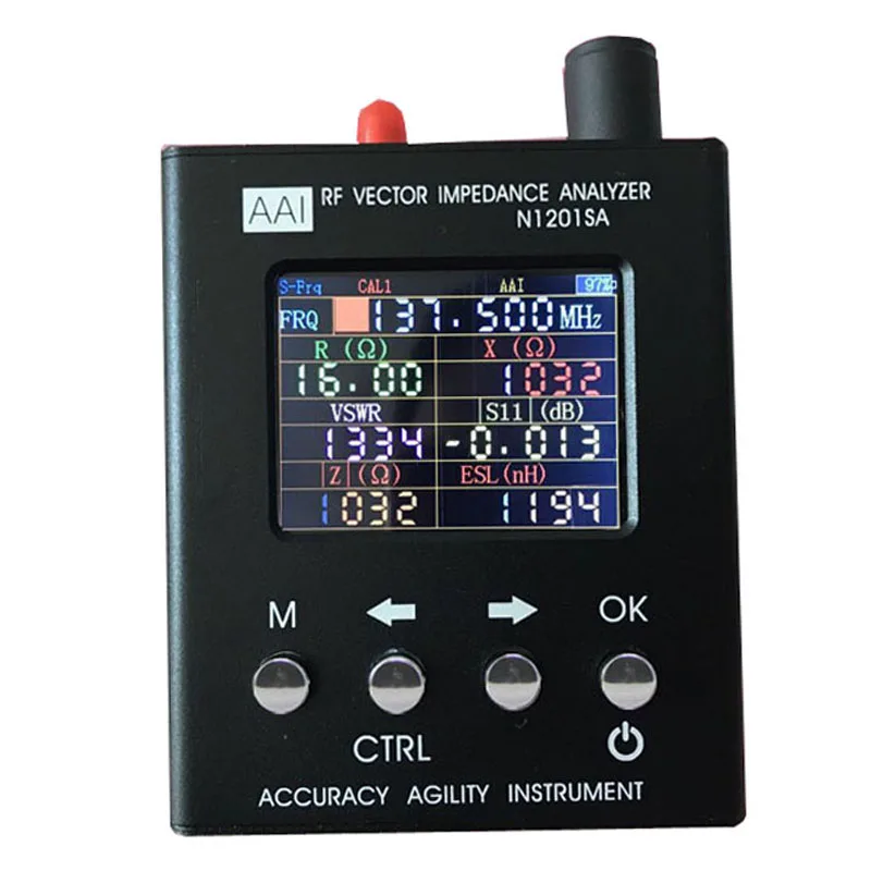 

HHO-new English version N1201SA 140 MHz-2.7GHz UV RF Vector Impedance ANT SWR Antenna Analyzer Meter Tester 140 MHz - 2.7GHz