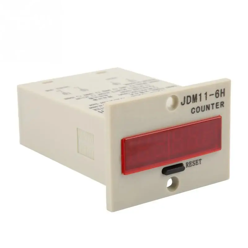 JDM11 6H 6 цифр дисплей электронный счетчик инструмент AC220V/DC36V/DC 24 V/DC 12V|Счетчики| |